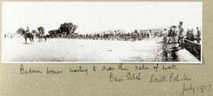 Bedouin Women Waiting to Draw Their Ration of Water, Beni Saleh, July 1917 by Capt. Arthur Rhodes